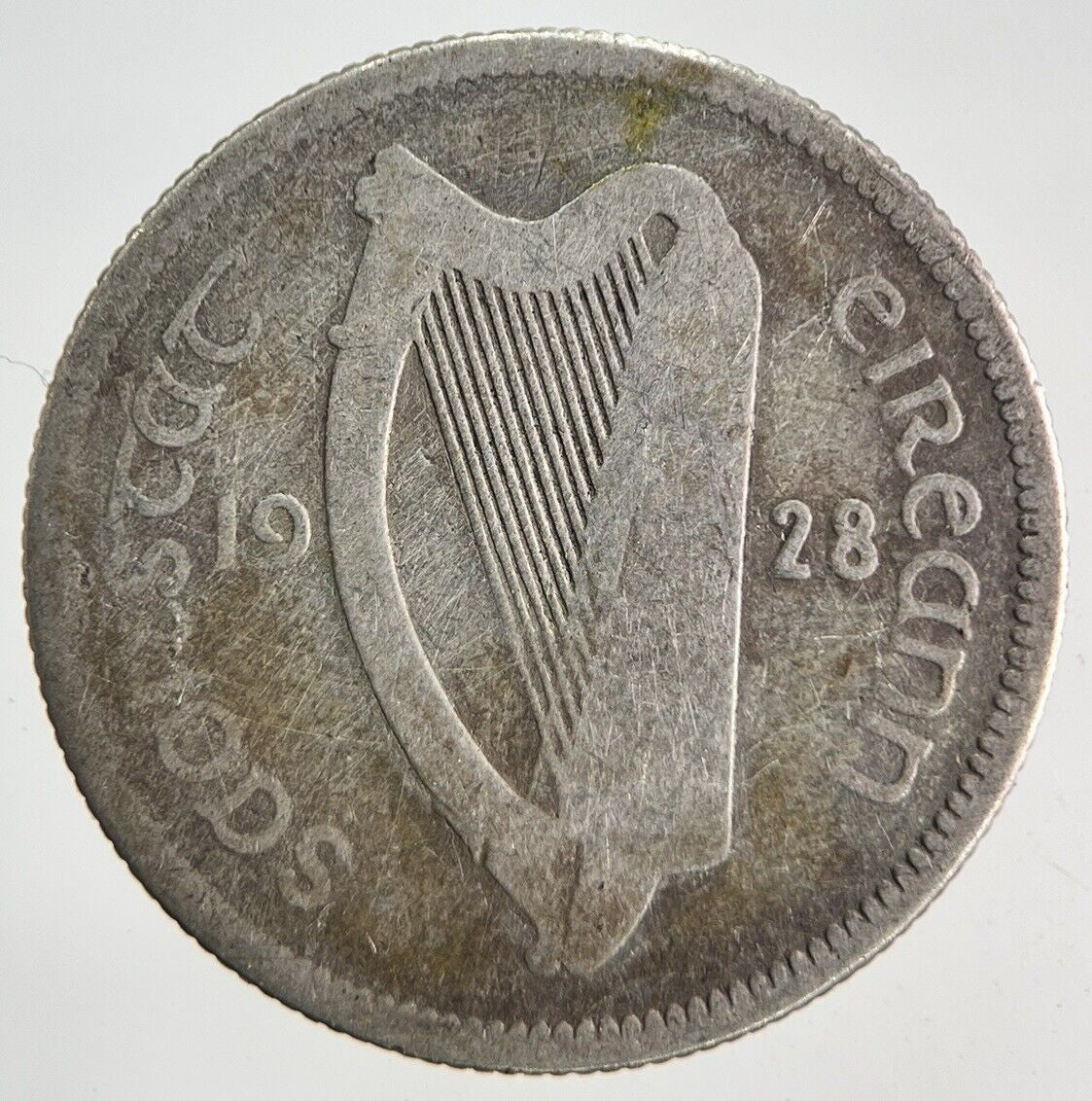1928 Irish Shilling Bull Silver Coin | Collectable Grade
