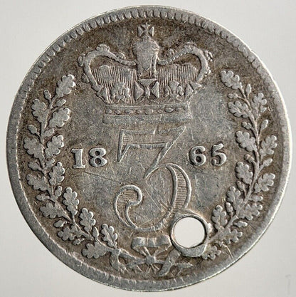 1865 Victoria Threepence Silver Coin | Collectable Grade
