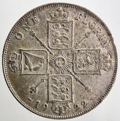 1922 George V Florin Silver Coin | Very High Grade | a5488