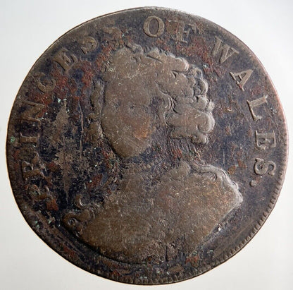 1795 Princess Of Wales Half-Penny Token Coin | Collectable Grade | a2924