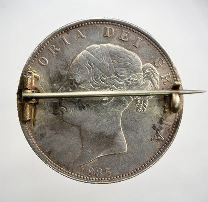 1885 Victoria Half-Crown | British Silver Coin | Fine Collectable Grade | a457