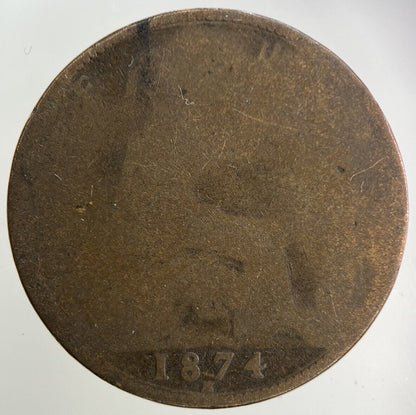 1874-H Victoria Half-Penny Coin | Collectable Grade