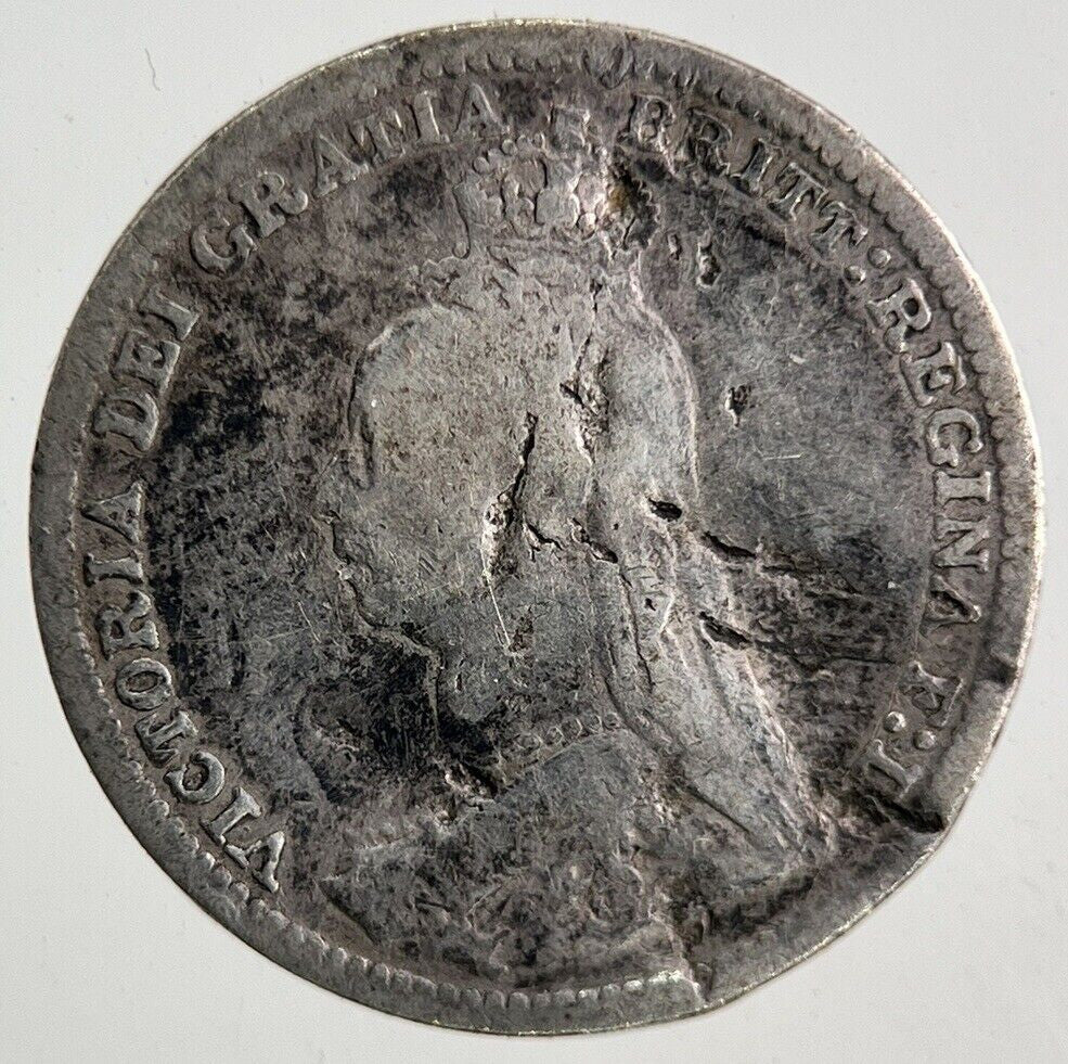 1892 Victoria Threepence Silver Coin | Collectable Grade