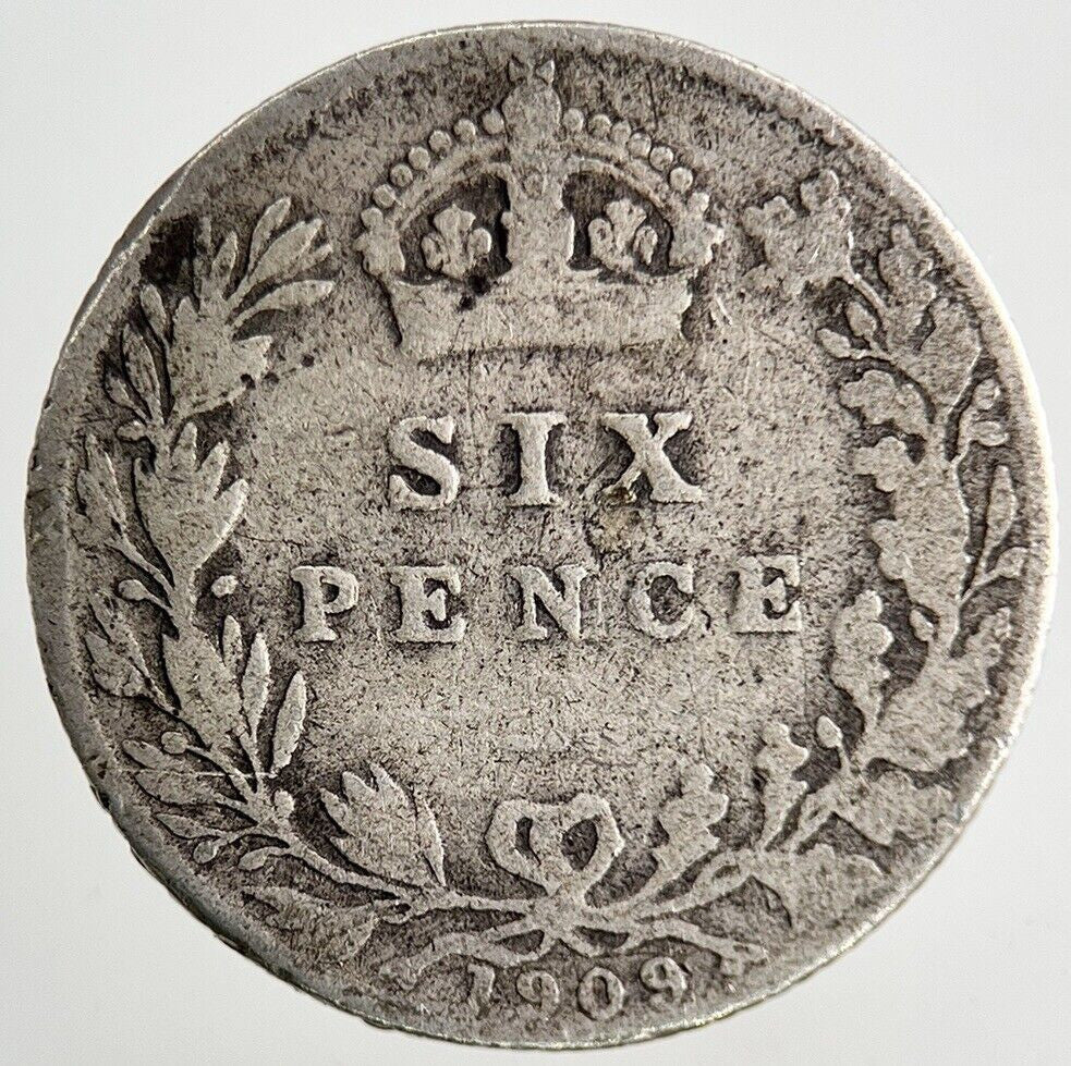 1909 Edward VII Sixpence Silver Coin | Collectable Grade