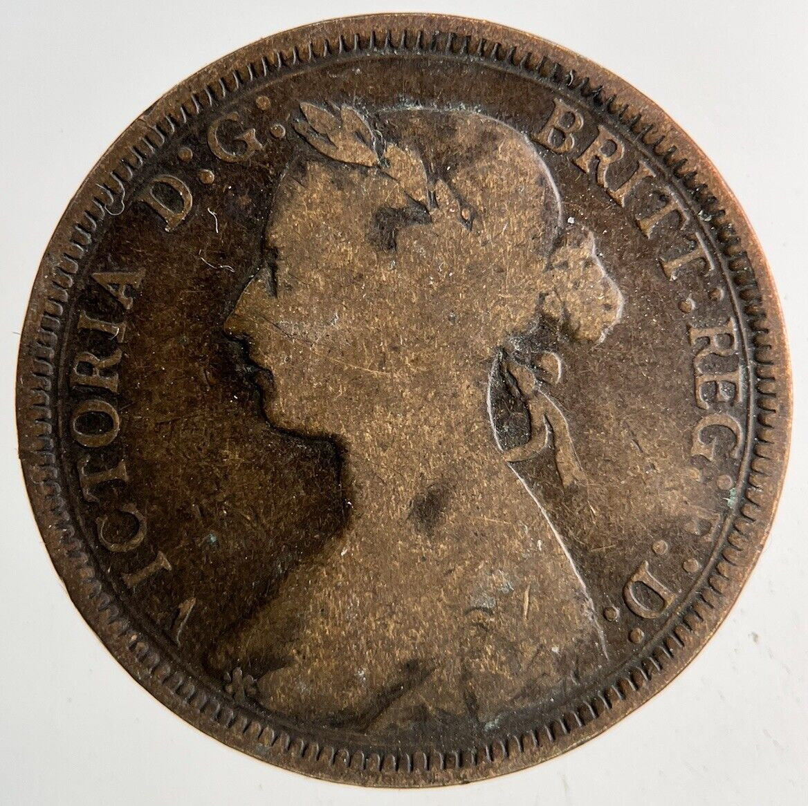1889 Victoria Half - Penny Coin | Collectable Grade