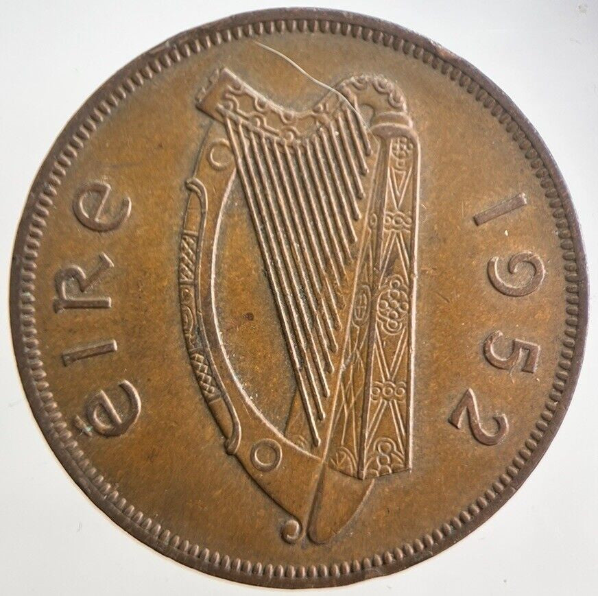 1952 Irish Penny Coin | Very High Grade | a4735