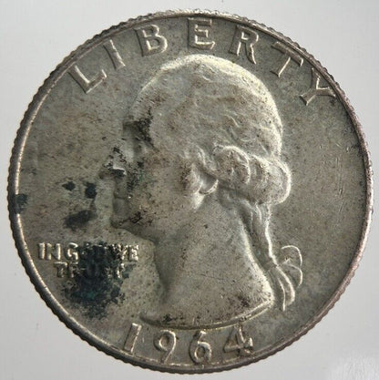 1964 - D US USA Quarter Dollar Silver Coin | Very High Grade | a4231