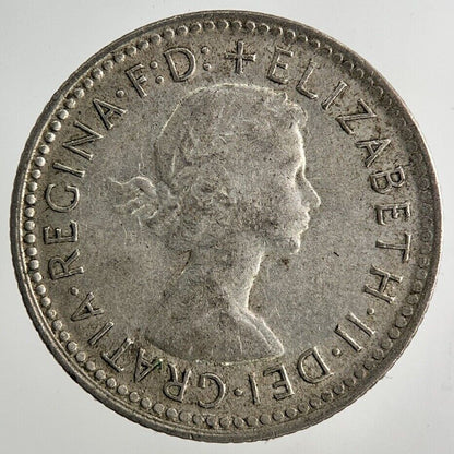 1961 Australia Sixpence Silver Coin | Fine Collectable Grade