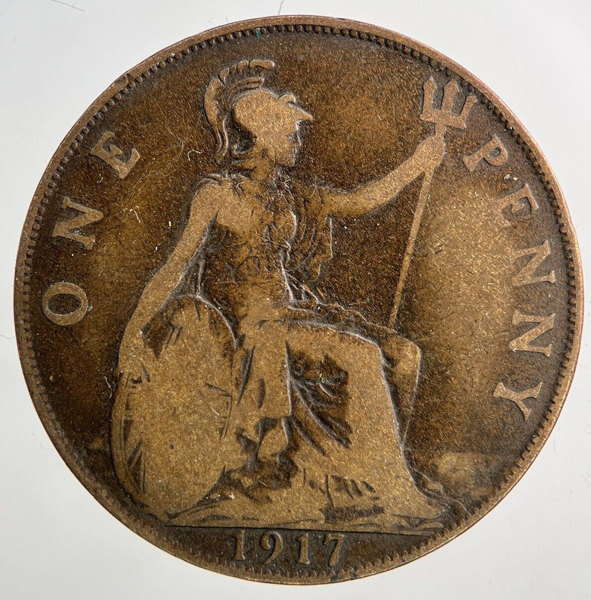 1917 George V One Penny Coin | Collectable Grade