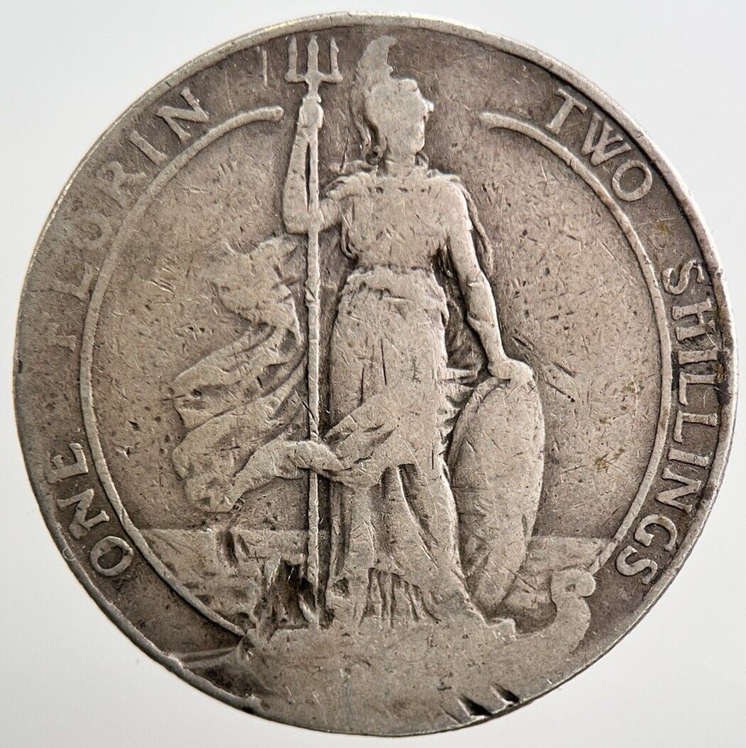 1902 - 1910 Edward VII Florin Silver Coin | Collectable Grade | a3771
