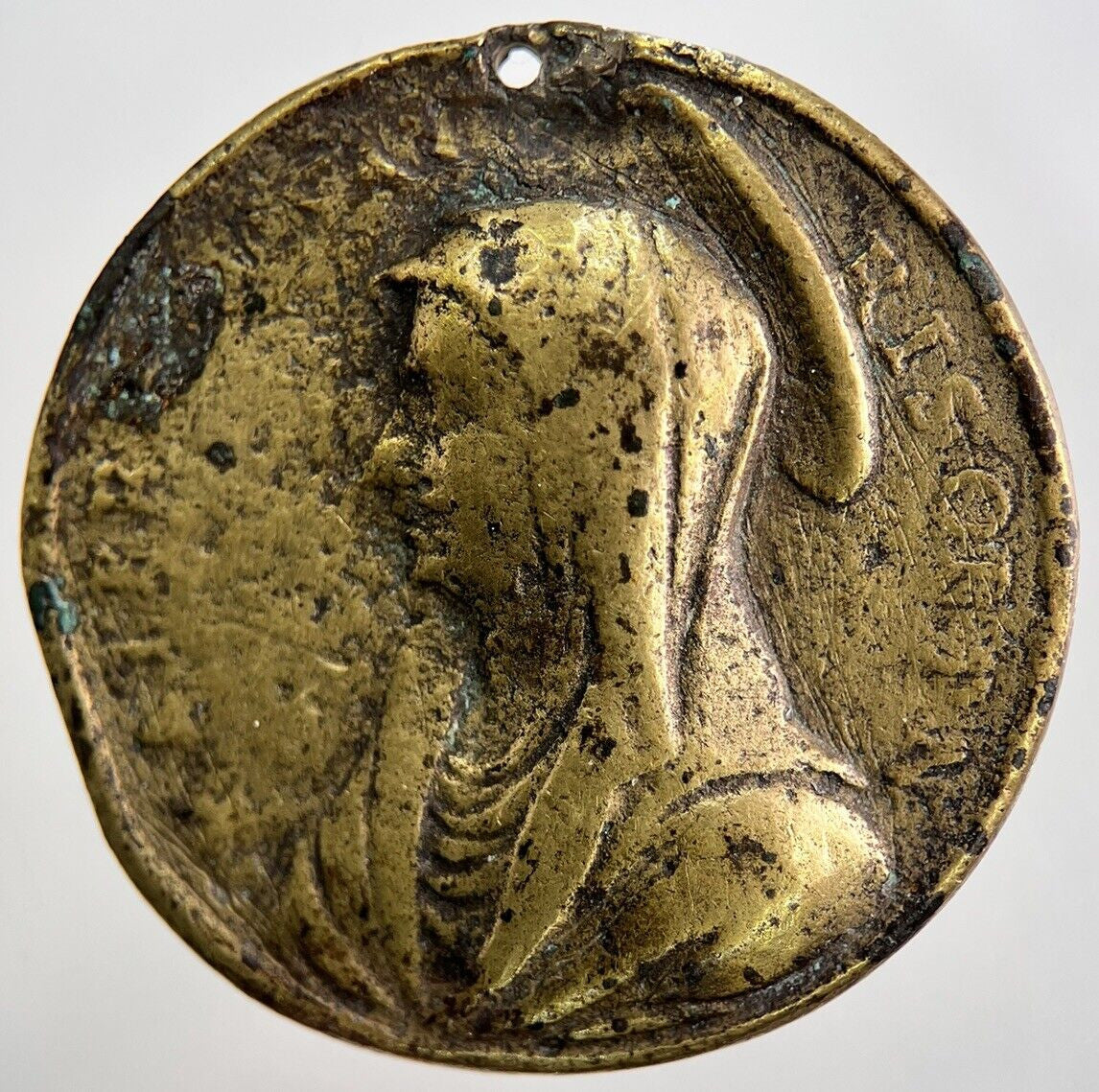 Old Jesus Saviour Of The World & Holy Mother Mary Medal | Collectable Grade