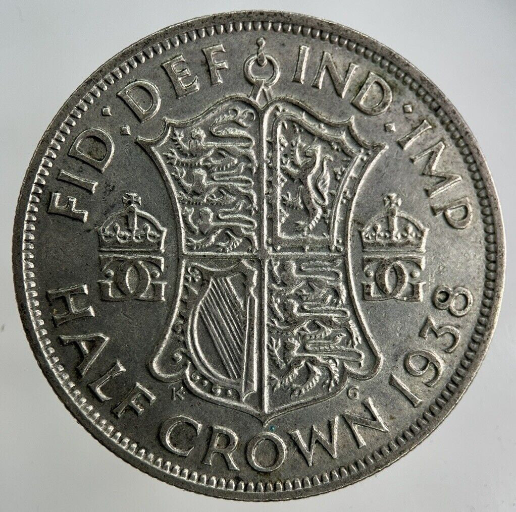 1938 George VI Half - Crown Silver Coin | Fine Collectable Grade