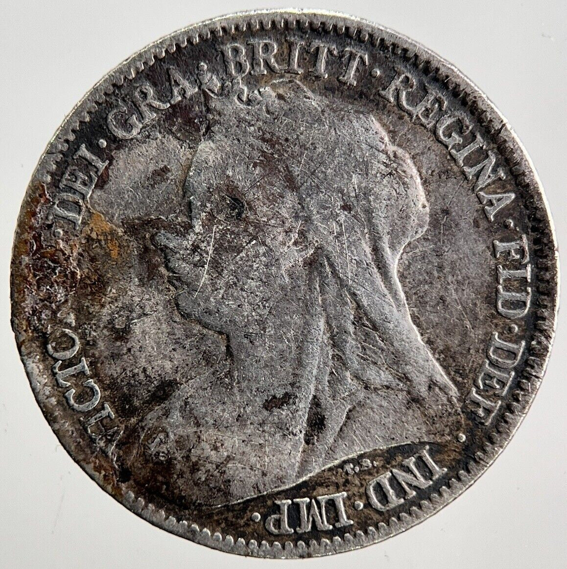 1896 Victoria Sixpence Silver Coin | Collectable Grade | a3413