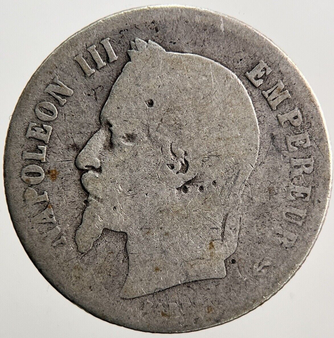 1865 France 50 Cent Silver Coin | Fair Grade | a3639