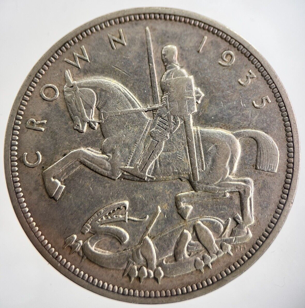 1935 George V Crown Silver Coin | Fine Collectable Grade | a4834