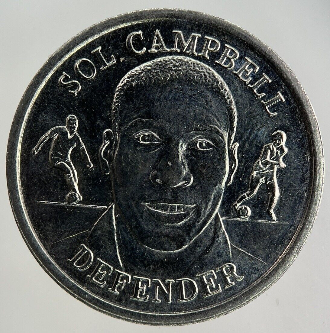 1998 England Football Sol Campbell Defender Token Coin | Fine Collectable Grade
