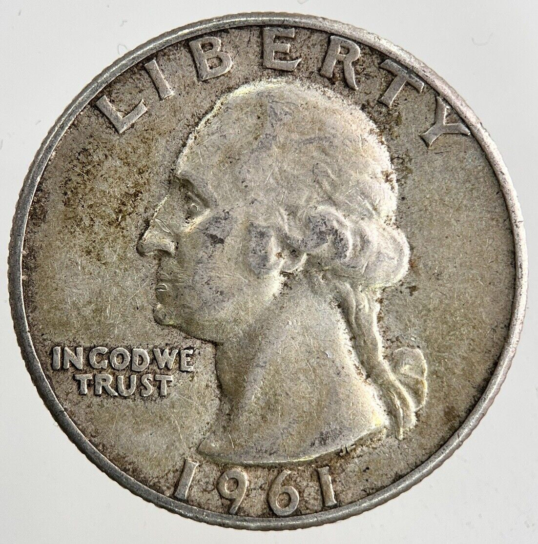 1961 US USA Quarter Dollar Silver Coin | Fine Collectable Grade