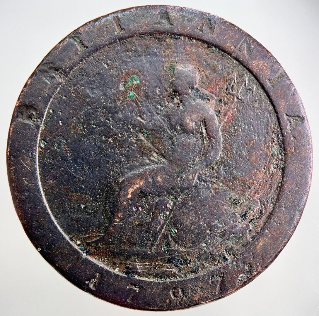 1797 George III 3rd Cartwheel One Penny Coin | Collectable Grade | a2480