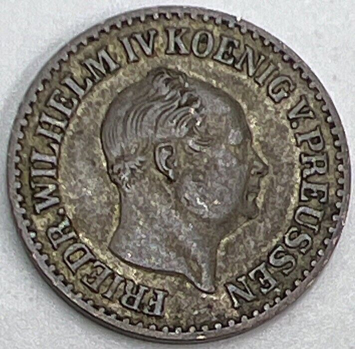 1858 A Germany Silver Groschen Silver Coin | Collectable Grade | a082