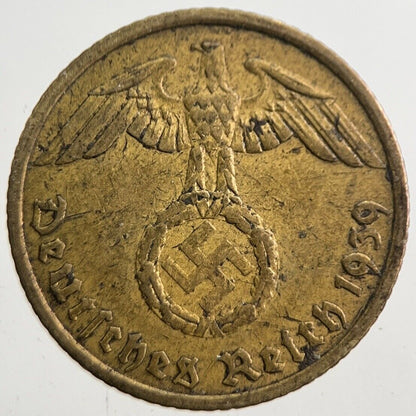 1939 - A Germany Nazi 5 Pfennig Coin | Very High Grade | a7790