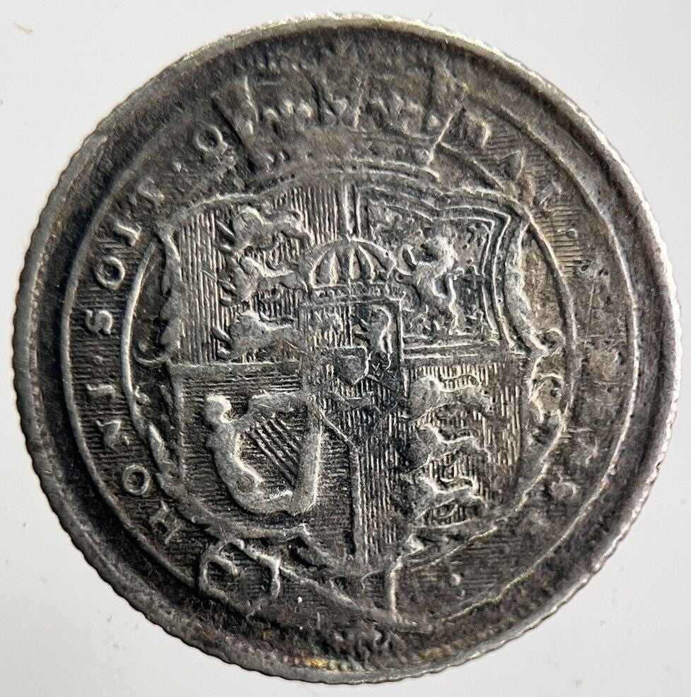 1818 George III Sixpence Silver Coin | Fine Collectable Grade | a4680