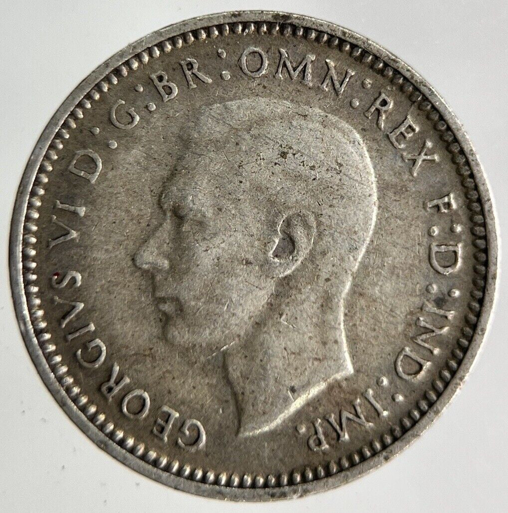 1943 Australia Threepence Silver Coin | Fine Collectable Grade