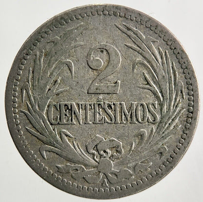 1901 Uruguay 2 Centesimos Coin | Collectable Grade