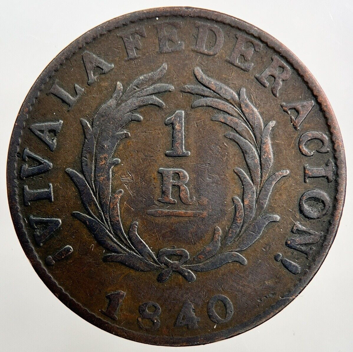 1840 Argentina Buenos Aires Un 1 Real Coin | Collectable Grade | a1401