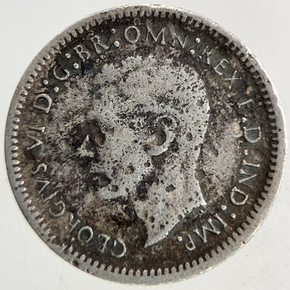 1943 Australia Threepence Silver Coin | Fine Collectable Grade