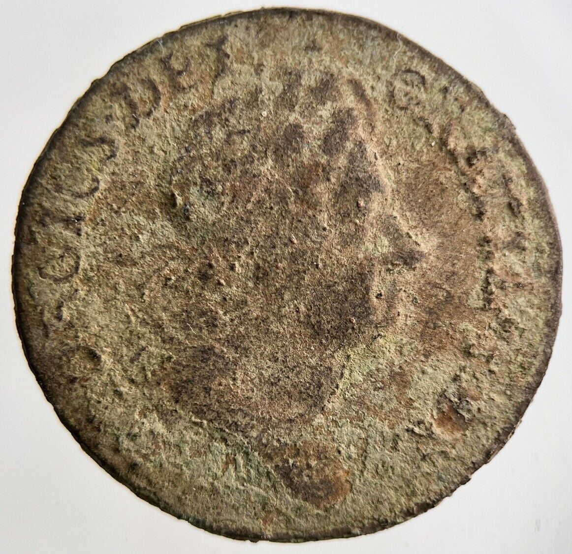 1723 Irish Half - Penny Coin | Fair Grade