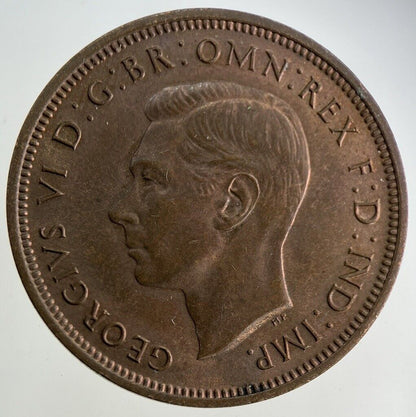 1938 George VI Half-Penny Coin | Very Fine Grade
