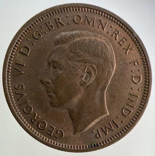 1938 George VI Half-Penny Coin | Very Fine Grade