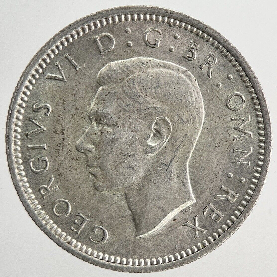 1945 George VI Sixpence Silver Coin | Very High Grade | a5147