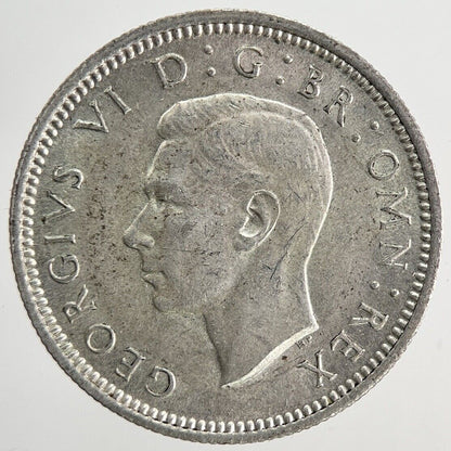 1945 George VI Sixpence Silver Coin | Very High Grade | a5147