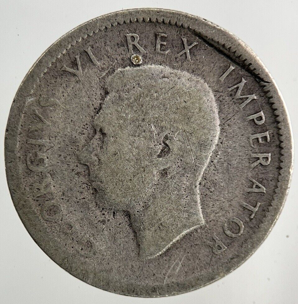 1943 South Africa Sixpence Silver Coin | Fair Grade