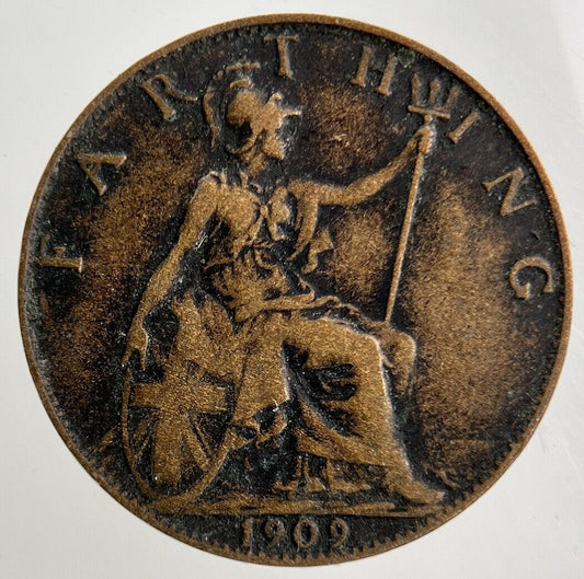 1909 Edward VII Farthing Coin | Fine Collectable Grade