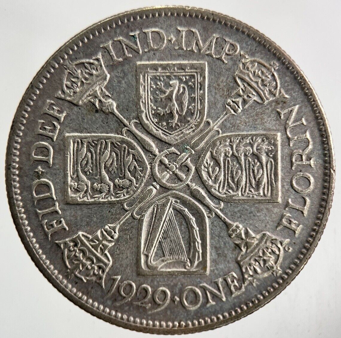 1929 George V Florin Silver Coin | Fine Collectable Grade