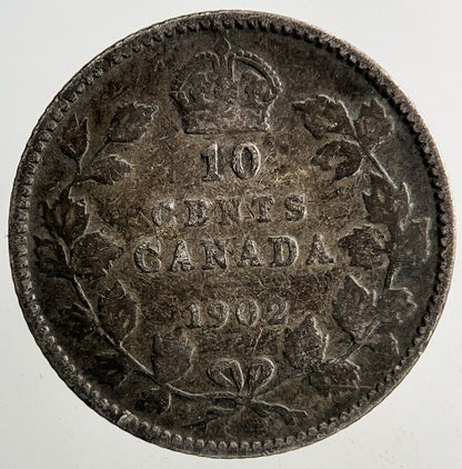 1902 Canada 10 Cents Silver Coin | Collectable Grade
