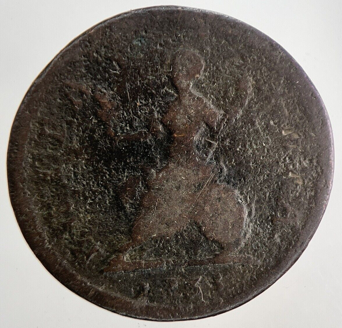 1735 George II 2nd Farthing Coin | Collectable Grade | a8391