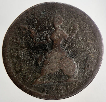 1735 George II 2nd Farthing Coin | Collectable Grade | a8391