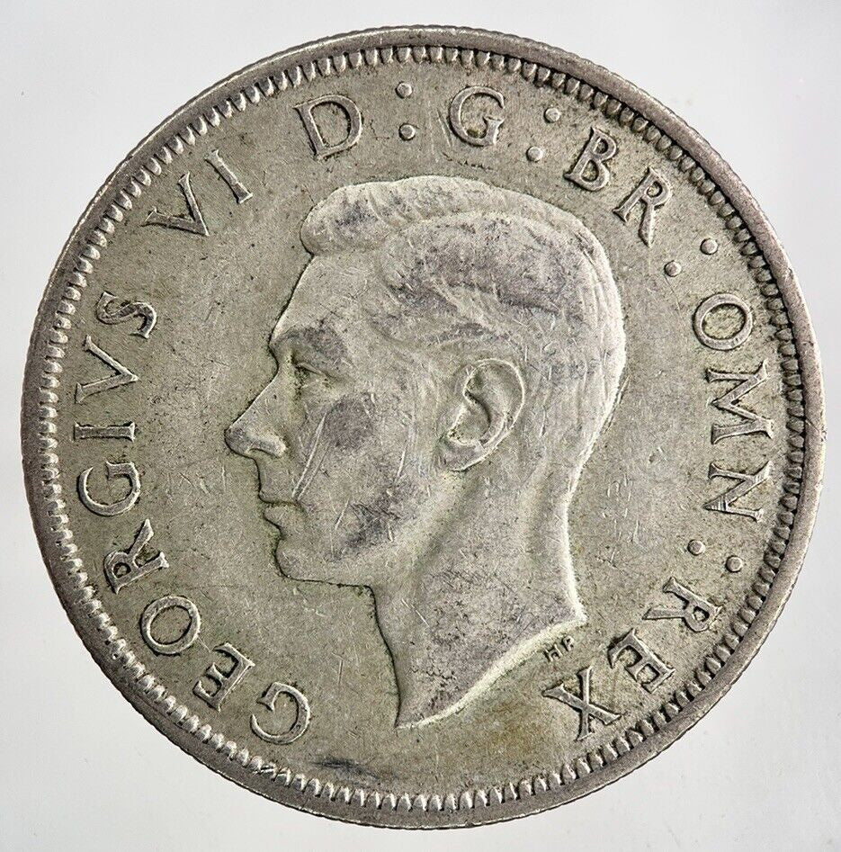 1942 George VI Half - Crown Silver Coin | Fine Collectable Grade