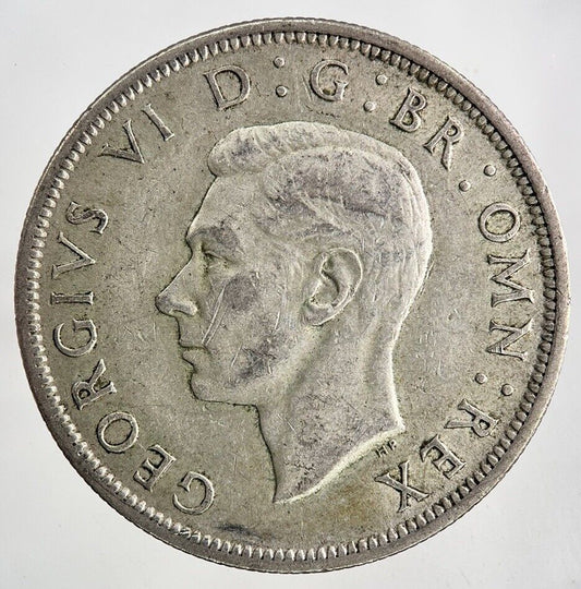 1942 George VI Half - Crown Silver Coin | Fine Collectable Grade