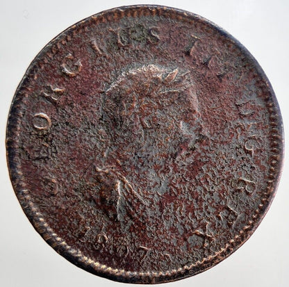 1807 George 3rd III Half-Penny Coin | Fine Collectable Grade | a6225