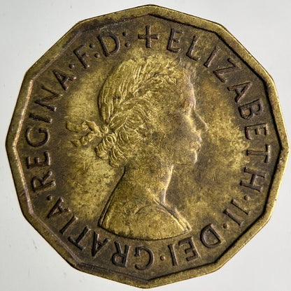 1960 Elizabeth II Brass Threepence Coin | Collectable Grade