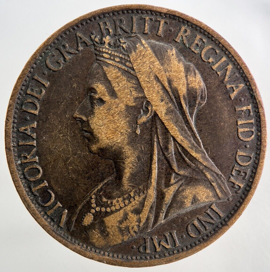 1896 Victoria One Penny Coin | Fine Collectable Grade