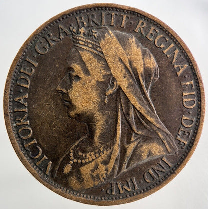 1896 Victoria One Penny Coin | Fine Collectable Grade