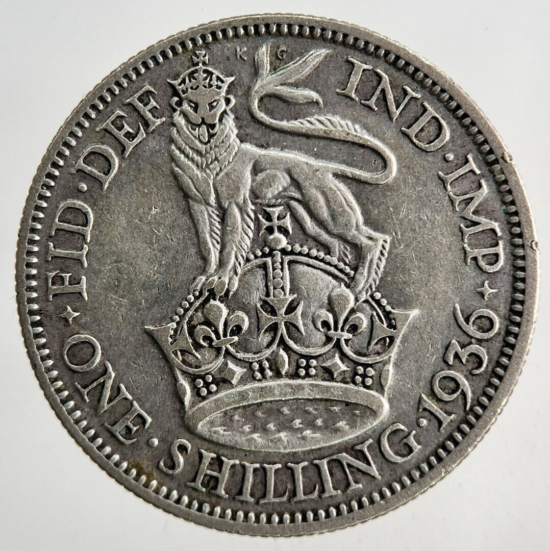 1936 George V Shilling Silver Coin | Fine Collectable Grade