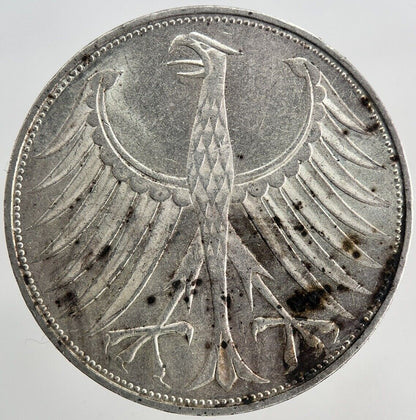 1974 - G Germany 5 Mark Silver Coin | Very High Grade