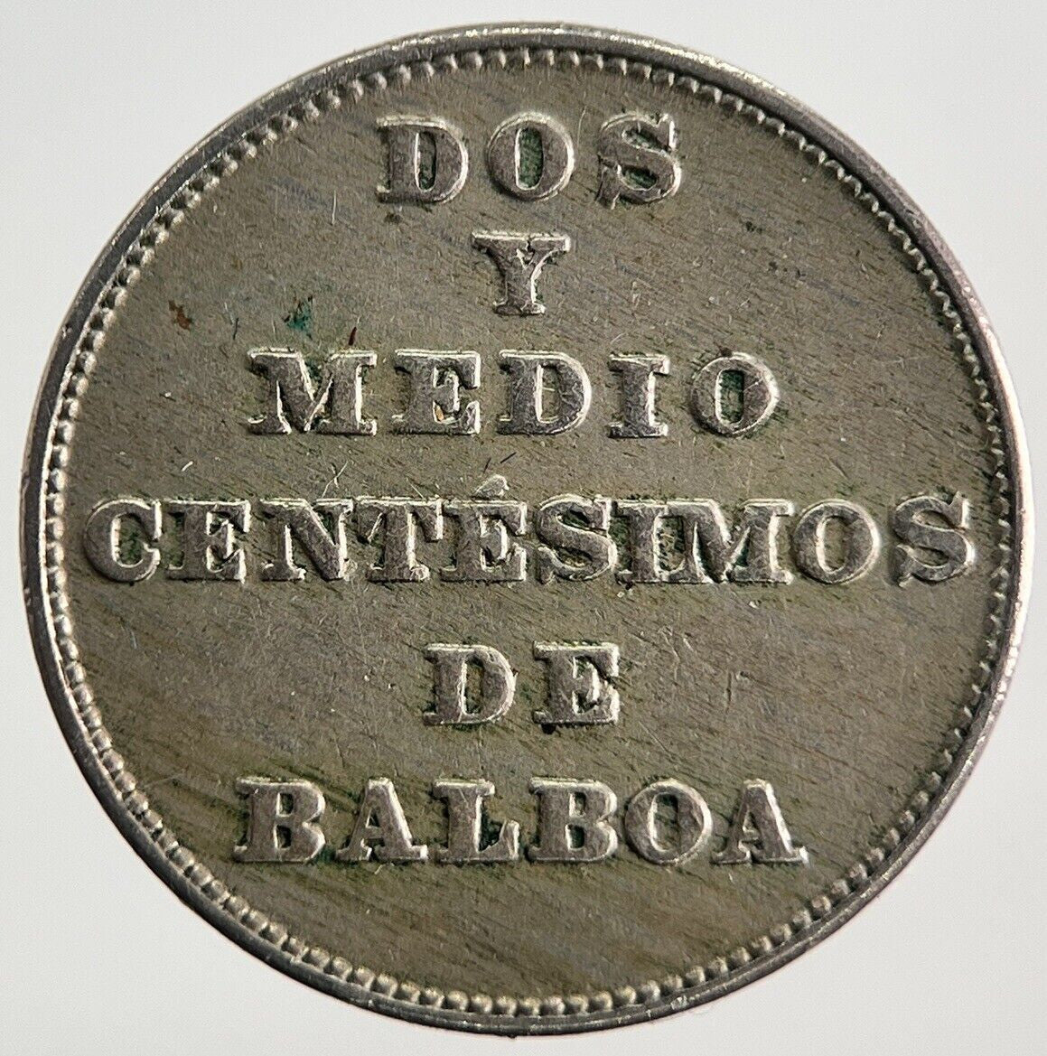 1929 Panama 2 - 1/2 Centesimos Balboa Coin | Very High Grade
