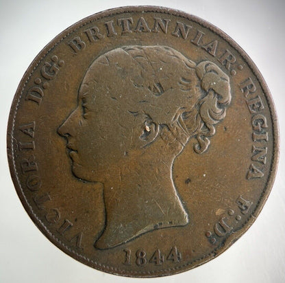 1844 Jersey 1/13th One Thirteenth Shilling Coin | Fine Collectable Grade